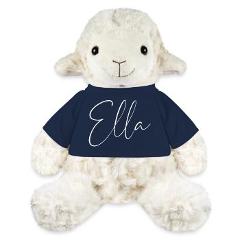 Ella / Handwriting Name Design (White) - MiniFeet® Sheep Annika - french navy - Front