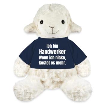 Ich bin Handwerker Spruch - MiniFeet® Schaf Annika - French Navy - Vorne