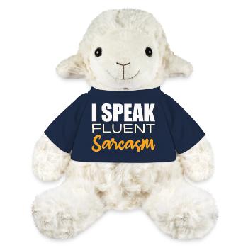 Je parle couramment le sarcasme - Mouton en peluche Annika MiniFeet® - bleu marine - Devant