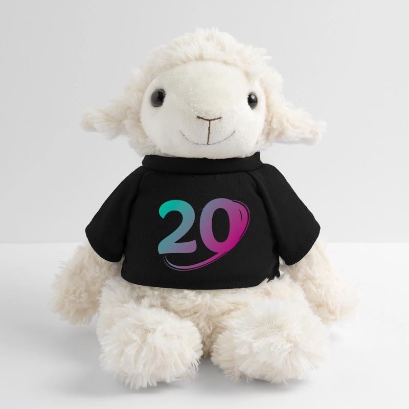 Numéro 20 multicolore Mouton en peluche Annika MiniFeet®