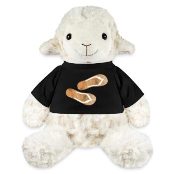 Flip Flops Wooden Slippers Holiday Nature Fun Summer - MiniFeet® Sheep Annika - black - Front