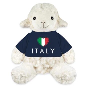 Herz mit italienischer Flagge, italienischer Stolz - MiniFeet® Schaf Annika - French Navy - Vorne