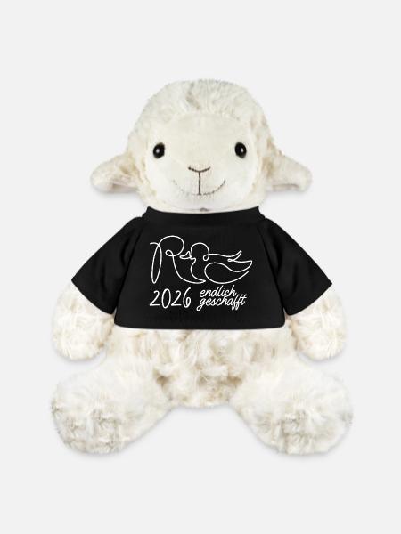Rente eine Linie - 2026 Endlich geschafft - MiniFeet® Schaf Annika - Schwarz