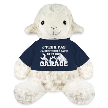 J’peux Pas J’ai Garage Humour Bricolage - Mouton en peluche Annika MiniFeet® - bleu marine - Devant