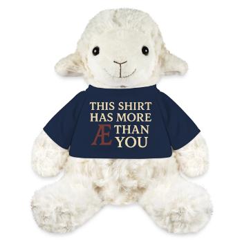 Alphabet runique anglais ancien - Mouton en peluche Annika MiniFeet® - bleu marine - Devant