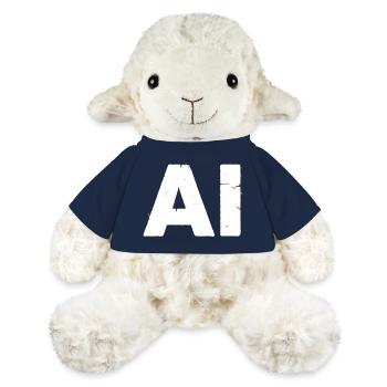 AI Artificial Intelligence Text Grunge Vektor - MiniFeet® Schaf Annika - French Navy - Vorne