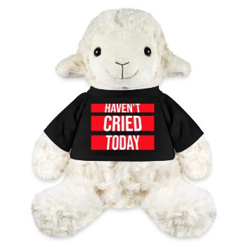 Haven't Cried Today Spruch Lustig Emotional Ironie - MiniFeet® Schaf Annika - Schwarz - Vorne