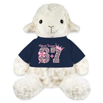 13. Geburtstags-Shirt Lustiges Meme 67 Geburtstag 13 - MiniFeet® Schaf Annika - French Navy - Vorne