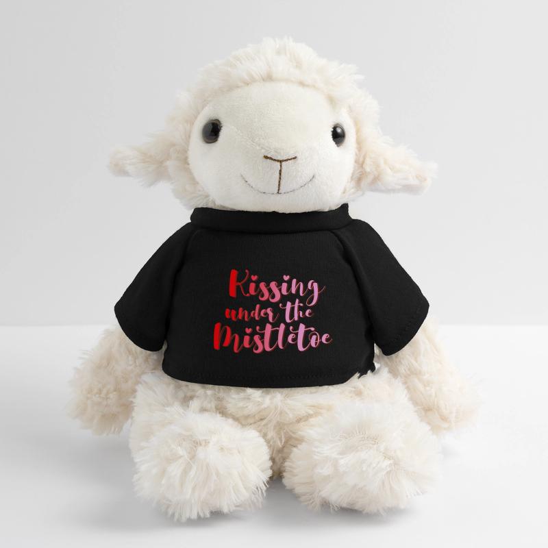 S’embrasser sous le gui Noël romance Noël Mouton en peluche Annika MiniFeet®