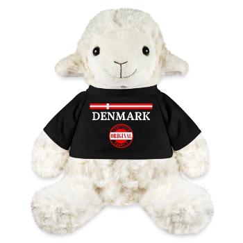 Flag of Denmark, Danish pride - MiniFeet® Sheep Annika - black - Front