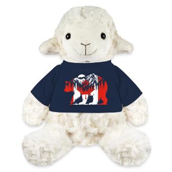 Polar Bear Canadian Flag Maple Leaf Canada Day - MiniFeet® Sheep Annika - french navy - Front