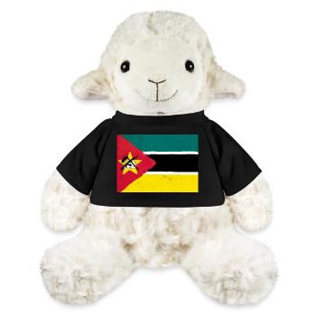 Flagge von Mosambik - MiniFeet® Schaf Annika - Schwarz - Vorne