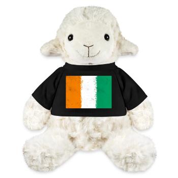 Flagge von Côte d'Ivoire - MiniFeet® Schaf Annika - Schwarz - Vorne