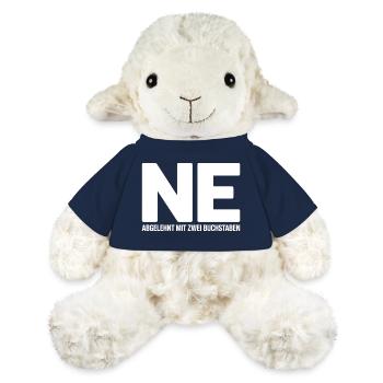 NE? Cooles Ablehnungs-Shirt mit klarer Ansage - MiniFeet® Schaf Annika - French Navy - Vorne