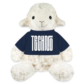 Techno Bold Retro Typografie - MiniFeet® Schaf Annika - French Navy - Vorne