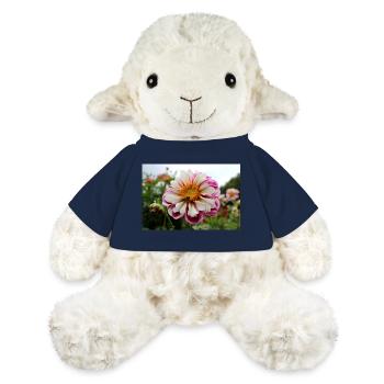 Abeille, Miel Scène Sur Fleur Colorée, Dahlia - Mouton en peluche Annika MiniFeet® - bleu marine - Devant
