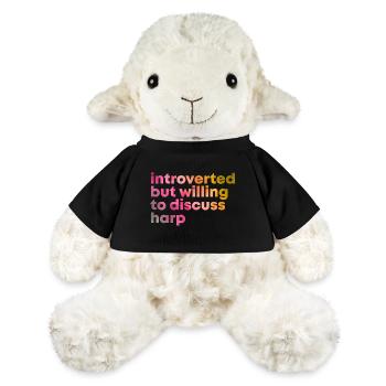 harpe - Mouton en peluche Annika MiniFeet® - noir - Devant