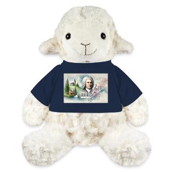 Johann Sebastian Bach: Porträt in vielen Malstilen - MiniFeet® Schaf Annika - French Navy - Vorne