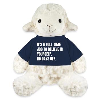 C’est un travail à plein temps de croire en soi Non - Mouton en peluche Annika MiniFeet® - bleu marine - Devant