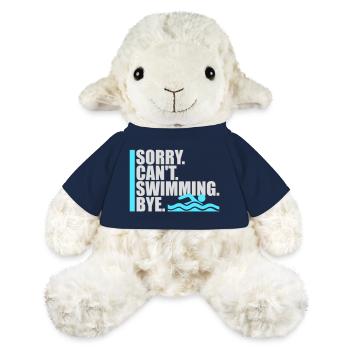 Sorry Can't Swimming Bye Schwimmer Ausrede Humor - MiniFeet® Schaf Annika - French Navy - Vorne