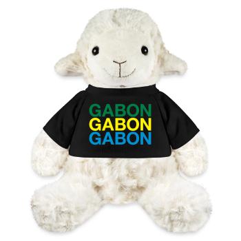 Drapeau GABON - Mouton en peluche Annika MiniFeet® - noir - Devant