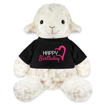 Joyeux anniversaire - Mouton en peluche Annika MiniFeet® - noir - Devant