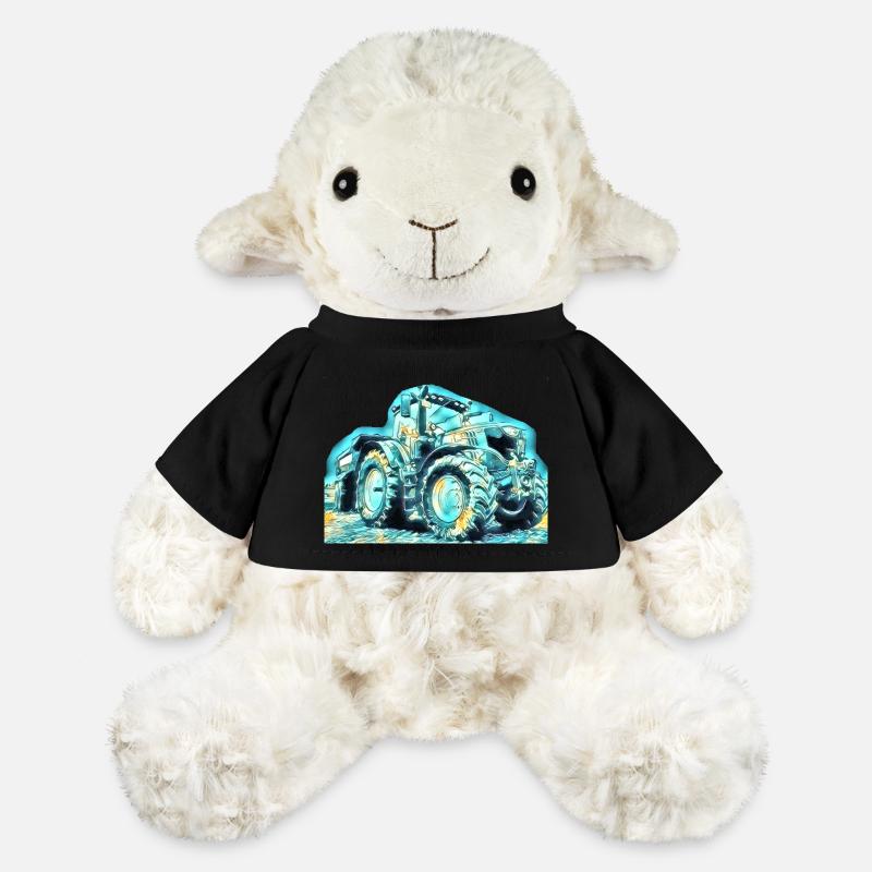 Tracteur - Mouton en peluche Annika MiniFeet® - noir