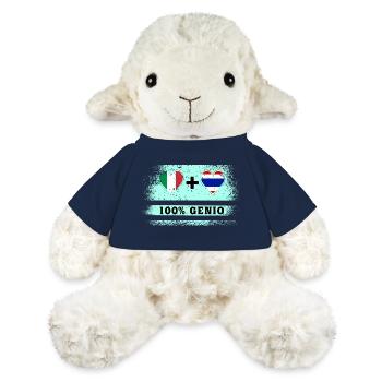 Italie et Thaïlande 100% drapeau de génie - Mouton en peluche Annika MiniFeet® - bleu marine - Devant