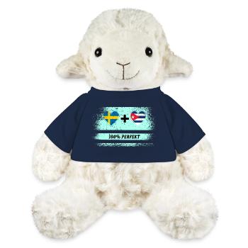 Cuba et Suède 100% parfait / cadeau - Mouton en peluche Annika MiniFeet® - bleu marine - Devant