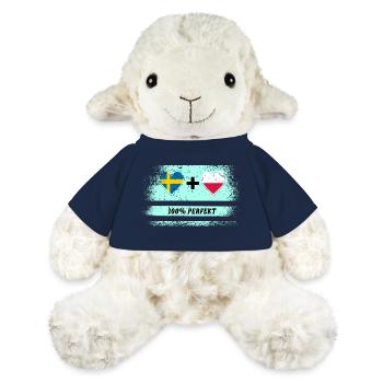 Pologne et Suède 100% parfait / cadeau - Mouton en peluche Annika MiniFeet® - bleu marine - Devant