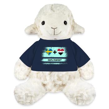 Syrie et Suède 100% parfait / cadeau - Mouton en peluche Annika MiniFeet® - bleu marine - Devant