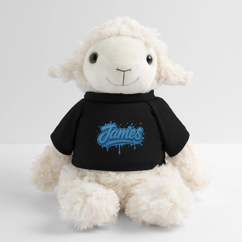 Graffiti Prénom James cadeau idéal imprimable  Mouton en peluche Annika MiniFeet®
