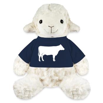 Cow Silhouette Farm Clean Vector - MiniFeet® Sheep Annika - french navy - Front