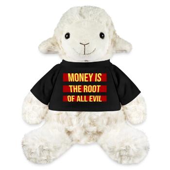 L’argent racine Capitalisme maléfique Cupidité Riches financiers - Mouton en peluche Annika MiniFeet® - noir - Devant