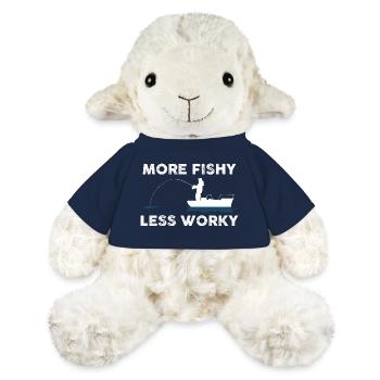 Blague sur le bateau pêcheur - Mouton en peluche Annika MiniFeet® - bleu marine - Devant