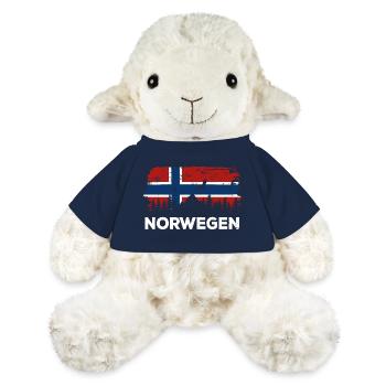 Norwegen Silhouette - Urlaub Natur Flagge - MiniFeet® Schaf Annika - French Navy - Vorne