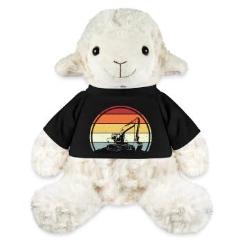 Excavatrice - Mouton en peluche Annika MiniFeet® - noir - Devant