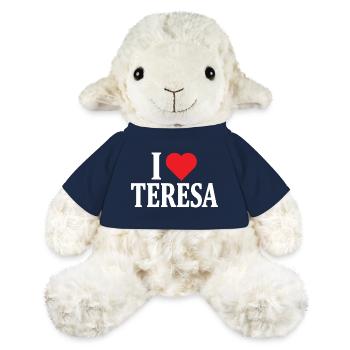 T-Shirt Ich liebe Teresa T-Shirt Geschenkidee - MiniFeet® Schaf Annika - French Navy - Vorne
