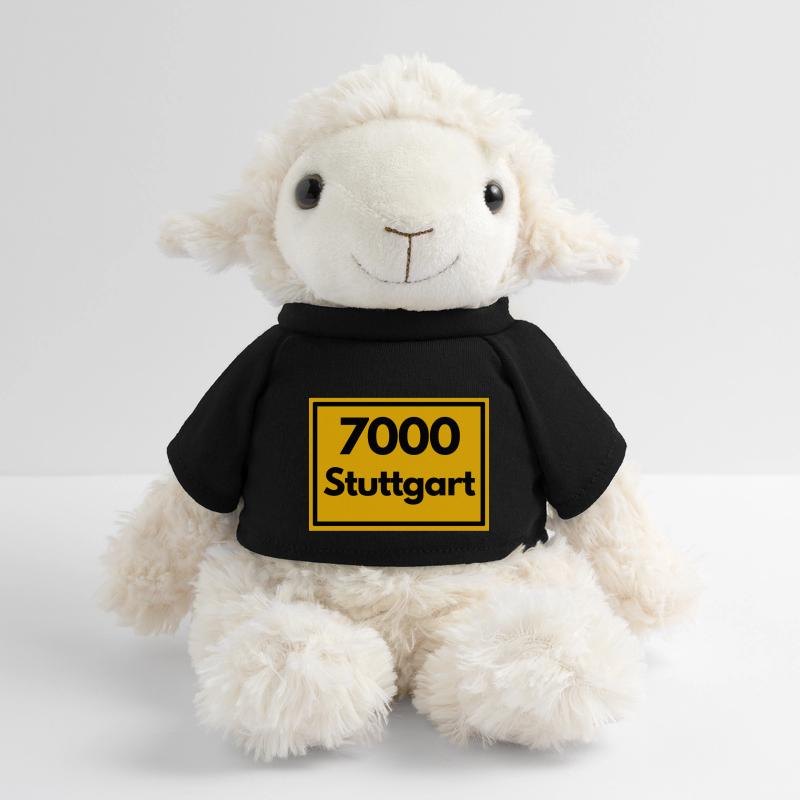 Panneau de lieu - puis Rétro urbain Code postal 7000 Stuttgart Mouton en peluche Annika MiniFeet®
