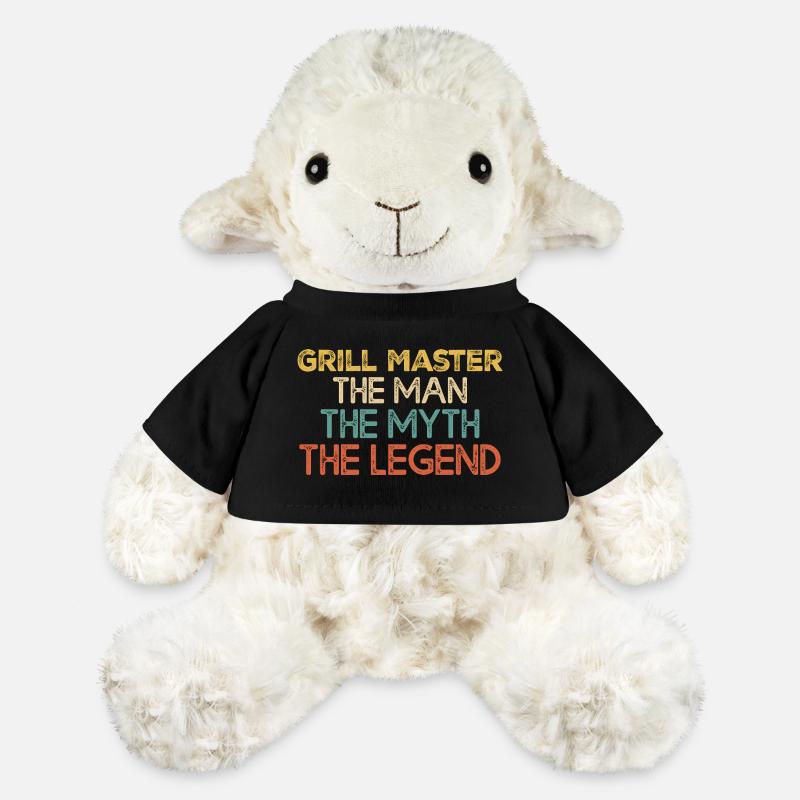 Grill Master Legend Quote - MiniFeet® Sheep Annika - black