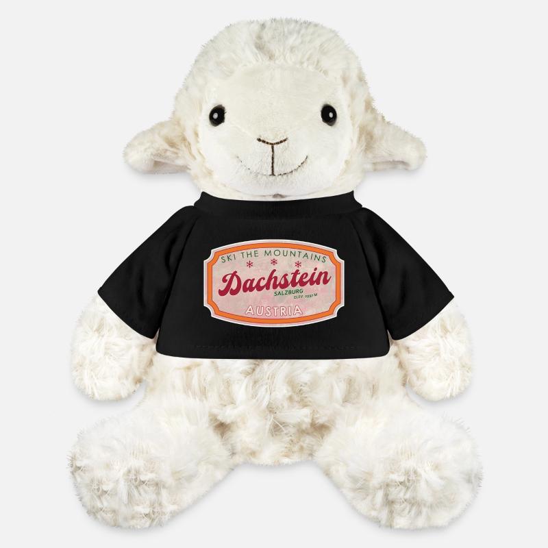 Dachstein Austria Alpenabzeichen-Druck - MiniFeet® Schaf Annika - Schwarz