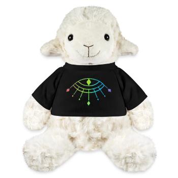 Symbole du dieu Horus - Mouton en peluche Annika MiniFeet® - noir - Devant
