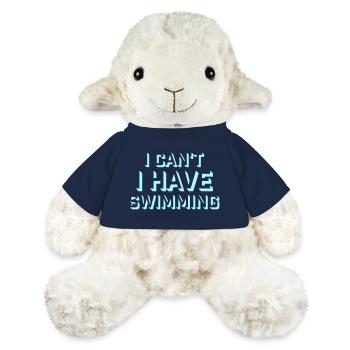 I Can't I Have Swimming Lustig Schwimmer Ausrede - MiniFeet® Schaf Annika - French Navy - Vorne
