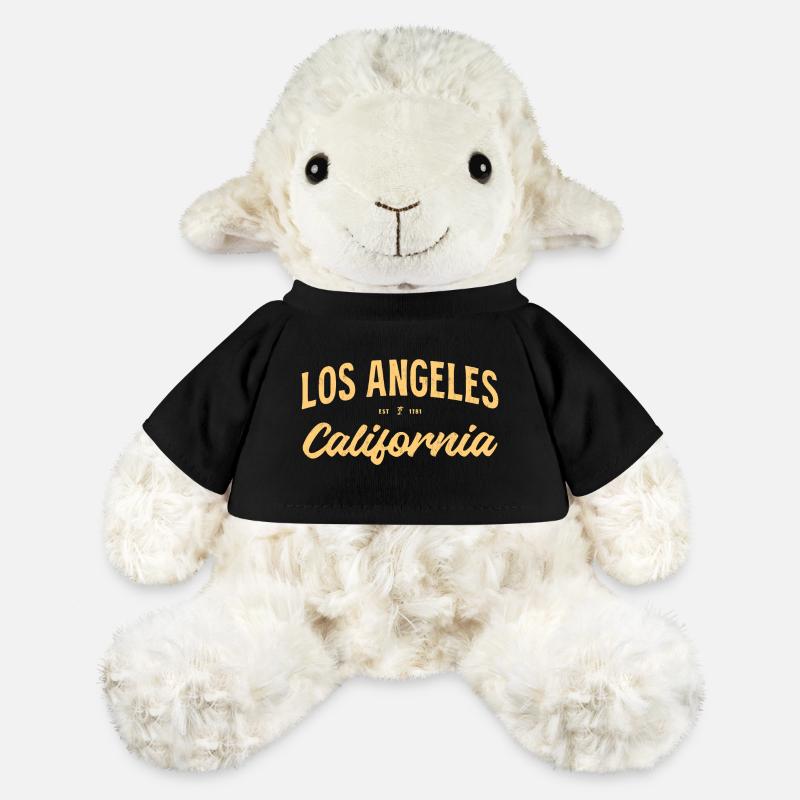 Los Angeles California Vintage Script - MiniFeet® Schaf Annika - Schwarz