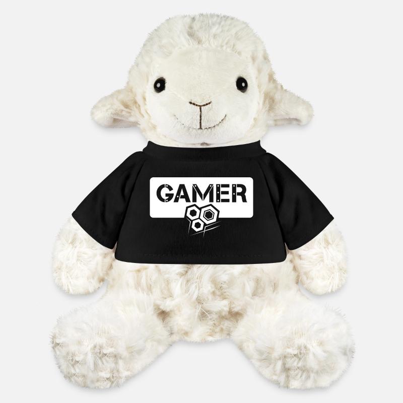 gamer Zahnräder Symbol Logo icon Grafik Schild - MiniFeet® Schaf Annika - Schwarz