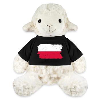 Drapeau polonais Coup de pinceau - Mouton en peluche Annika MiniFeet® - noir - Devant