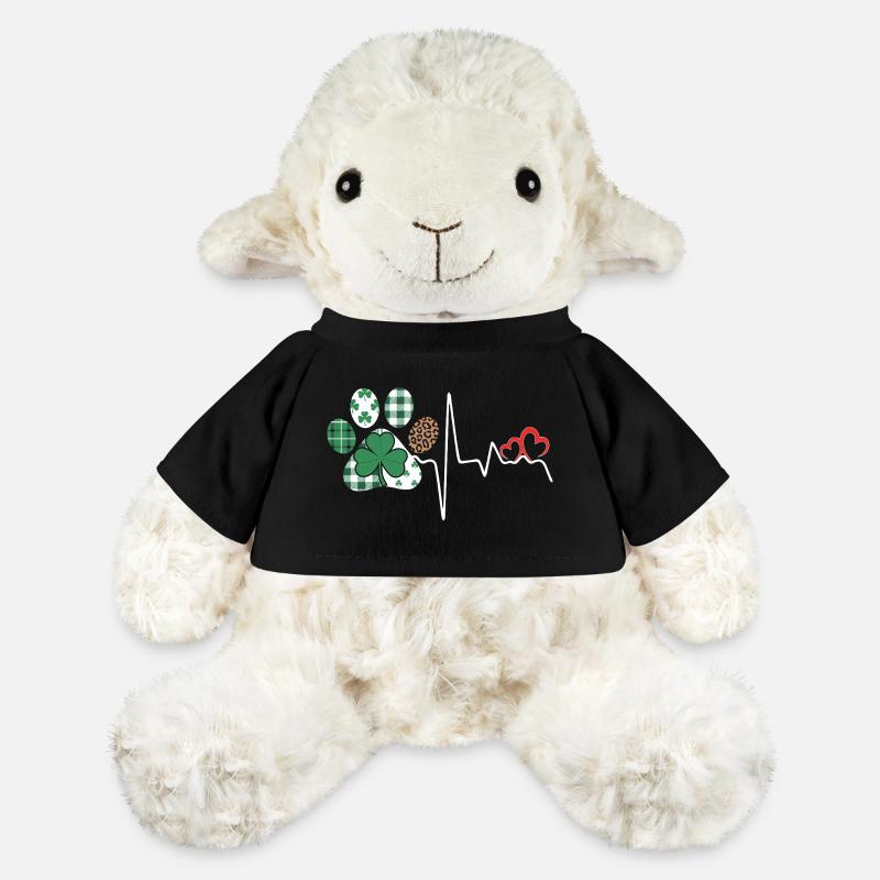 Clover Heart Pattern Mix - MiniFeet® Sheep Annika - black