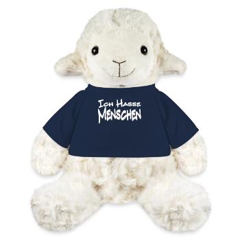 Humoristischer Spruch mit Comic-Design - MiniFeet® Schaf Annika - French Navy - Vorne
