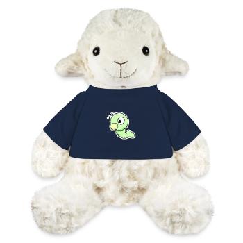 Grüner Wurm Cartoon - MiniFeet® Schaf Annika - French Navy - Vorne