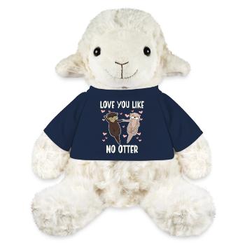 Love You Like No Otter Valentine's Day - MiniFeet® Sheep Annika - french navy - Front